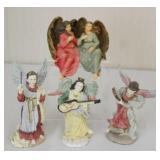Lot of assorted resin Angels