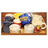 Box lot of assorted mugs