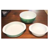 Lot of 3 Pyrex dishes