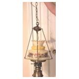 Vintage Hanging Lamp with extra long chain