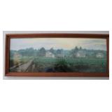 Wall art in hand crafted frame