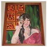 Oil painting in handmade wood frame by CYD Conner