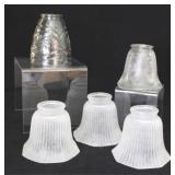 5pc Glass Shades