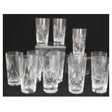 12pc Crystal Hiball Glasses - 5 1/2" tall