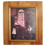 Norman Rockwell Marriage License in handmade frame