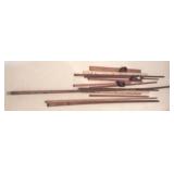 Lot of assorted dowel rods & quilt racks