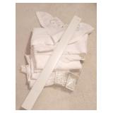 Lot of Linen Curtains & Rod