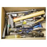 Box lot of assorted tools