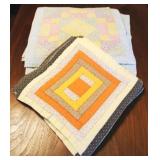 Lot of 2 sets of handmade quilted placemats