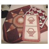 Lot of Assorted Handmade Quilted Items