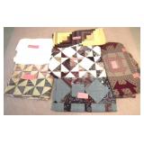 Small Quilt Tops-unfinished & white backer sheet