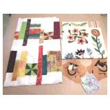 Unfinished Quilt Tops Wall Hangings & Squares