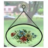 Painted Glass hanging art