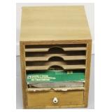 Sandpaper organizer w/ contents