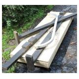 Rolling wood cart & more
