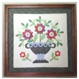 Framed Handmade Quilt Piece