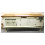 Monumental Workbench w/ electric & vice