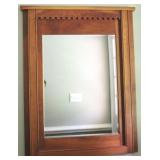 Hand Crafted Mirror in Cherry Frame