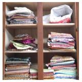 Cabinet Lot of Quilting Material