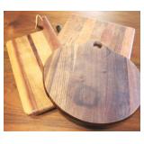 Lot of assorted wooden cutting boards