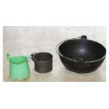 Wapak Cast iron bowl & more
