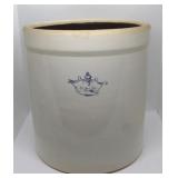 Blue Crown 3 Gallon Crock - brown glaze inside