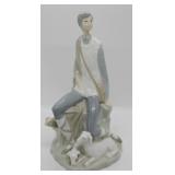 Llardo figurine boy w/ sheep