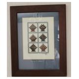 Signed Needlepoint in Hand Crafted Frame