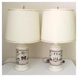 Pair of matching lamps