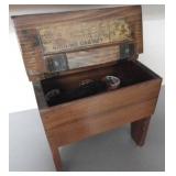 Shoe Shine Box with contents - hand made