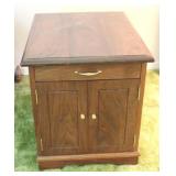 Hand Crafted One Drawer End Table