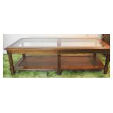 Beveled Glass top coffee table