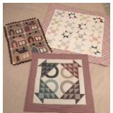 3 Handmade Quilted Items