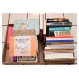 2 tray lots of assorted books