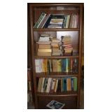 Bookshelf w/ assorted contents (books)