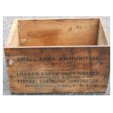 Antique Wood Ammo box