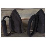 Pair of Antique "Sad" irons