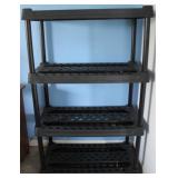 Plastic shelf