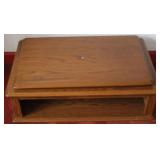 Spinning wood TV Stand