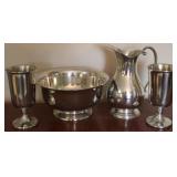 4pc Pewter serving set
