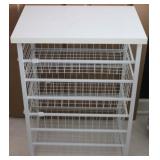 Metal wire storage bin