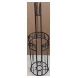 Metal toilet paper holder