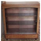 Vintage glass front bookcase