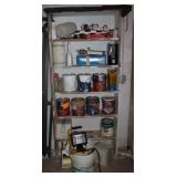 Lot of assorted items & shelf