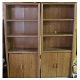 Pair of bookshelf cabinets