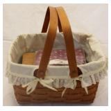 1989 Longaberger Cake Basket w/ Riser
