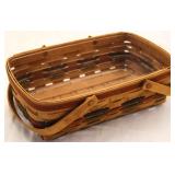 1991 Longaberger Small Gathering basket w/ plastic