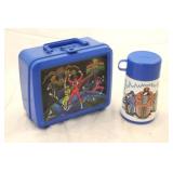 Power Rangers plastic lunchbox with thermos