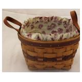 1992 Longaberger Pansy Basket Combo Set