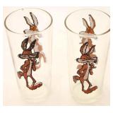 Pair of Wile E Coyote Glasses 1973 by Pepsi